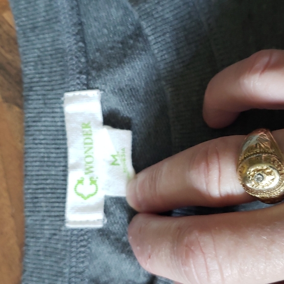 Comfy Time to Wine Down Top-Grey - Picture 3 of 6